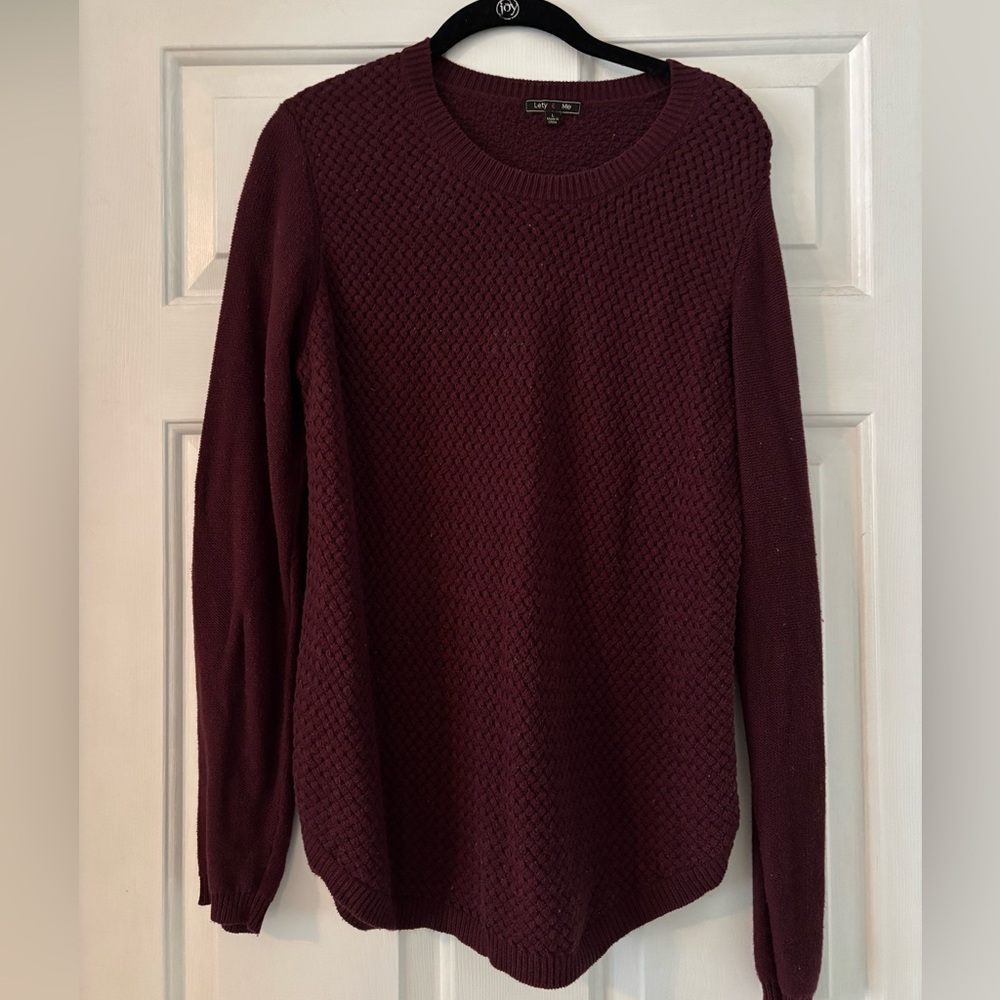croft & barrow Women's Crewneck Sweater - Wine